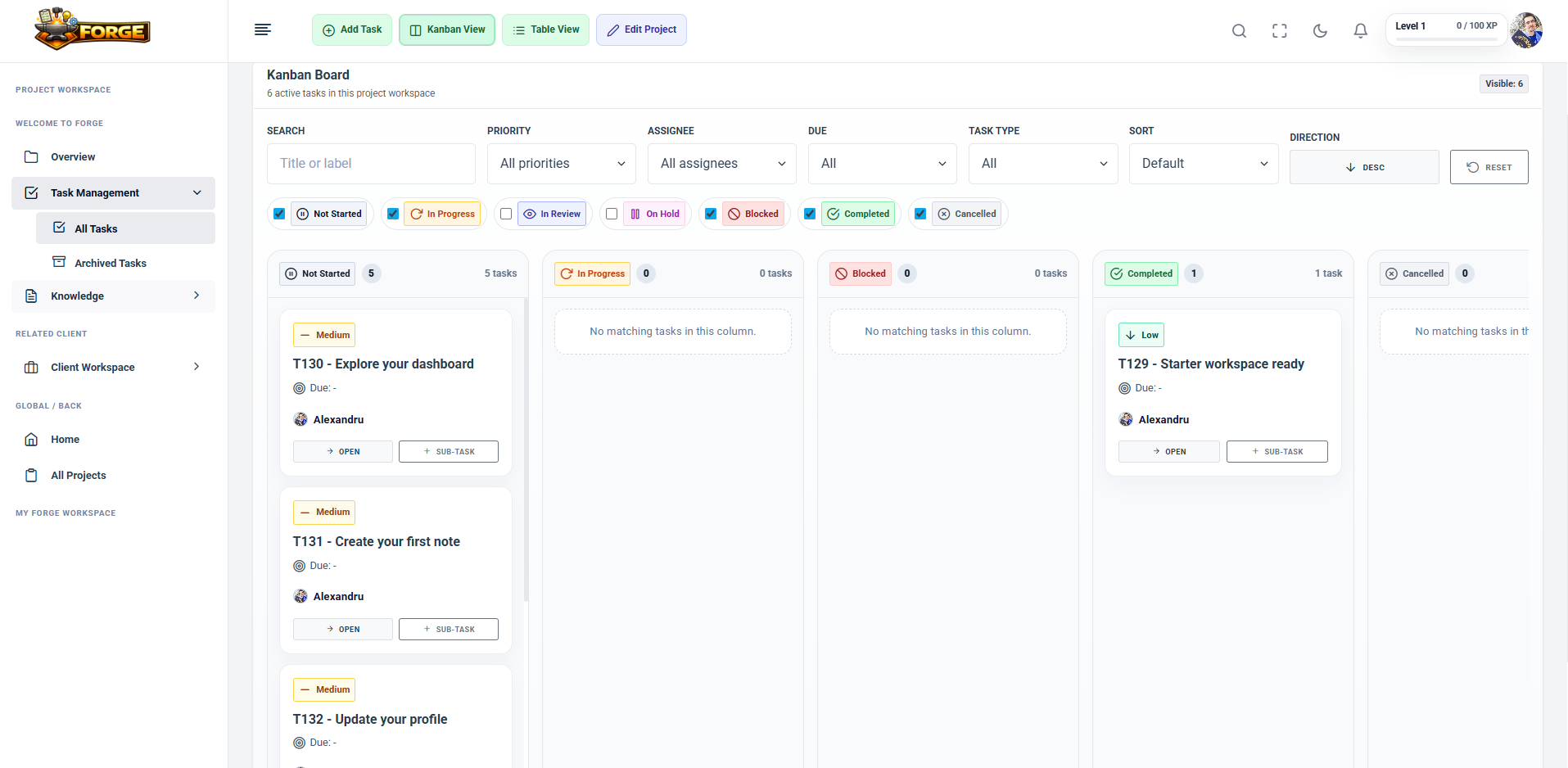 Tasks & Approvals